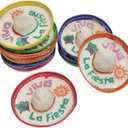 Mini Mexican Sombrero, Pack of 12 Viva Fiesta - 2.25 Inches Wide Mini Hats for Cinco De Mayo Party for Bottles