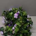 Floweroyal 6 Pack Artificial Flower Garlands 7.9FT Fake Rose Vines Silk Flowers Hanging Rose Ivy for Wedding Arch Party Home Garden Wall Decor (Purple)