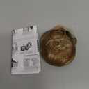 MY-LADY Messy Bun Hair Pieces Human Hair for Women Real Hairpiece Straight Scrunchies Tousled Updo Donut Chignon Ponytail Extension Light Brown & Bleach Blonde