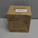 LEVERLOC Soap Dish, Soap Bar Holder for Shower Suction Cup Wall Mounted, Stainless Steel No-Drilling Removable Waterproof Sponge Holder for Bathroom Bathtub Kitchen Sink, Keep Dry, Black (5.7" * 4.8")