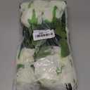 Nubry Artificial Silk Rose Flower Bouquet Lifelike White Fake Rose for Wedding Home Party Decoration Event Gift 10pcs (Off White)