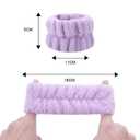 10PCS Wrist Bands & 1 Headband for Washing Face,Microfiber Wrist Spa Towels,Absorbent Cute Wristbands for Girls & Women Preventing Liquid from Spilling Down Your Arms (colorful)