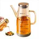 2025 Oil Dispenser Bottle with Drip Free Spout Food Grade Oil Vinegar Cooking Sprayer Kitchen Glass Container Bottles (1000 ML) (33.8 Ounces)