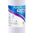 PUREPLUS 10" x 4.5" Whole House Pleated Sediment Filter for Well Water, Replacement Cartridge for GE FXHSC, Culligan R50-BBSA, Pentek R50-BB, DuPont WFHDC3001, American Plumber W50PEHD, GXWH40L, 1Pack
