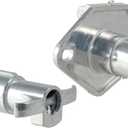 CURT 58671 Vehicle-Side and Trailer-Side 4-Pin Round Wiring Harness Connectors
