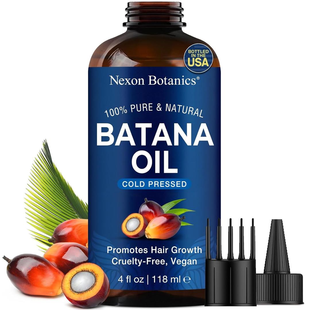 2 x Raw Batana Oil for Hair Growth 4 fl oz - 100% Pure, Natural, Cold-Pressed Oil for Hair, Skin, Face & Lashes - Aceite de Batana