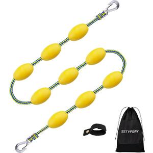 SELEWARE Heavy-Duty 60FT Boat Tow Rope for Tubing, Floating Tube Tow Rope, Durable Watersports Ski Rope for Wakeboarding, Water Skiing & Kneeboarding