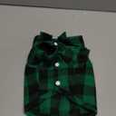 Dog Shirts Plaid Dog Shirt Dog Clothes for Small Medium Large Dogs Owner and Pet Shirts are Sold Separately (S-(1.5-5lb)-Chest~14.17" for Pets, Green&Black Only for Pets)