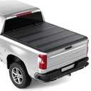Tono King Quad-Fold Truck Bed Covers Fits 2007-2026 Chevy Silverado/Sierra | Low Profile Aluminum,waterproof/theft-proof/Cold- and heat-resistant,5' 8" Bed (69.6") NO CarbonPro Bed