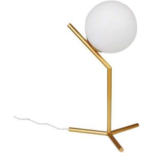 Globe Table Lamp, TD00965 Mid-Century Golden Desk Lamp for Bedroom,Living Room,Kids Room,Office