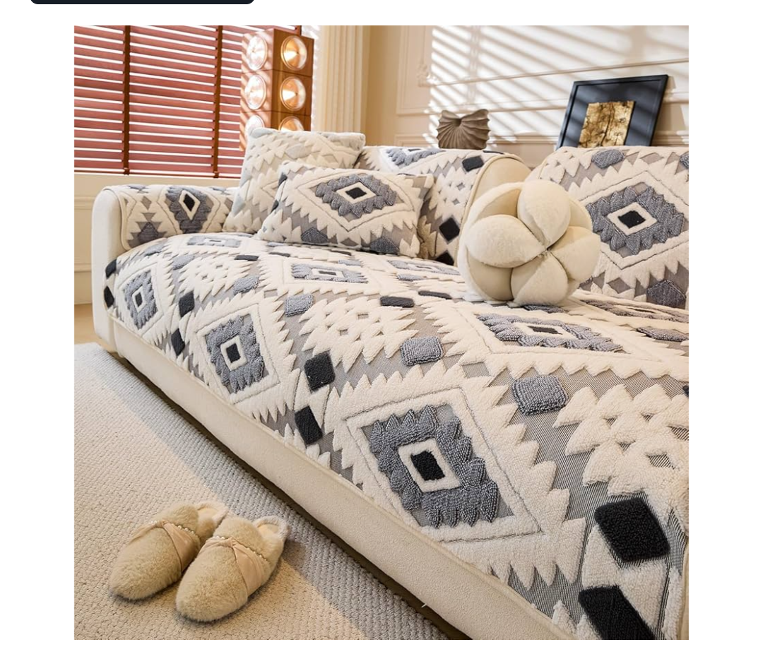 WEYOND Pet Couch Cover for Dogs, Soft Plush Sofa Cover Washable, NonSlip PetFriendly Sofa Slipcover for Couches and Sofas (Seat Cover, Black, 35.5" x 63")