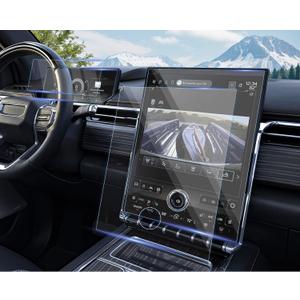 Moonlinks 2PCS 16.8in Navi+11in Dash Tempered Glass Screen Protector Compatible with 2024 2025 Sierra EV & 2025 GMC Yukon 11 Inch Instrument Cluster 16.8 Inch Navigation Touchscreen Protector