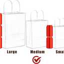 qiqee 30-Packs Brown Gift Bags with Handles Bulk 10.8"x8.3"x4.3" Medium Size Kraft Paper Bags Multiple Uses (Medium Size)