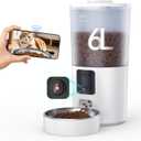 Automatic Cat Feeder with 1080P Camera, Two-Way Audio, APP Timed Auto Control Meals, 6L Dry Food Dispenser, 2.4G / 5G WiFi