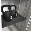 Adjustable Locker Organizer Shelf, 30LB Load-Bearing Metal Locker Shelf for Schools, Offices, Gyms, Locker Shelf Expandable to Fit Your Locker 11-18 (1, Black)