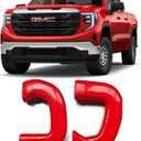 Tow Hook Covers for GMC Sierra 1500 2019-2026 Vertical Tow Hooks, Hitch Cover Front Customized Car Tow Hooks Compatible with GMC Sierra 1500 2019, 2020, 2021, 2022, 2023, 2024, 2025 Accessories (Red)