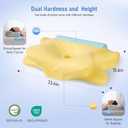 Cervical Pillow for Neck Pain Relief,Contour Memory Foam Pillow with Breathable and Cooling Pillowcase, Neck Support Pillow for Side, Back and Stomach Sleeper