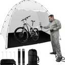 Professional Spray Paint Booth Tent (10x10x6.3ft)  Built-in Floor, Mesh Walls & Hooks | Portable Enclosure for Furniture, Crafts & DIY Painting. (10106.3ft)