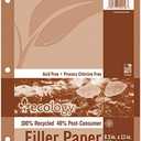 PACON Ecology Recycled Filler Paper - Letter, White, 8-1/2" x 11"