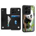 for Moto G 5G 2025 Case Wallet with Card Holder, Panda Stylish PU Leather Phone Case with Kickstand - Secure RFID Blocking & Dual Magnetic Locking