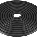 uxcell Foam Rubber Seal Weather Strip 12mm Diameter 5 Meters Long Black