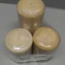 Ivory Votive Candles - Set Of 3 Unscented Bulk Candles - 15 Hour Burn Time - for Weddings, Restaurants, Parties, Spa and Decorations.