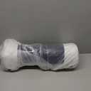 Neck Roll Pillow - Memory Foam Round Neck Pillow - Ergonomic Cervical Roll Pillow, Breathable & Removable Cover - Multi-Use Bolster Pillow for Neck, Leg, Back, Yoga (Blue White)