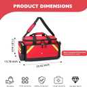 Empty Medical Bag First Aid Bag Home Health,First Aid Storage with Detachable Divider Medical Supplies Emergency Responder for Nursing Student,Therapist,Doctors