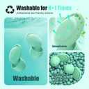 Ear Plugs for Sleeping Noise Reduction, Beinkap Reusable Earplugs Hearing Protection for Focus, Study, Work 6 Pair Eartips in S/M/L Flexible Silicone Soft 35dB Noise Cancelling - Green
