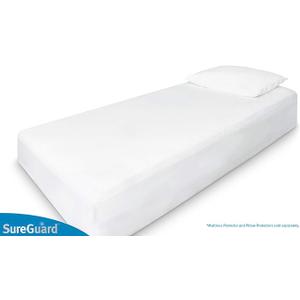 Twin Size Mattress Protector - 100% Waterproof, Hypoallergenic - Premium Fitted Cotton Terry Cover White Twin Size Mattress Protector - 100% Waterproof, Hypoallergenic - Premium Fitted Cotton Terry Cover White