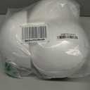 Crafjie 4PCS 8 Inchs White Foam Balls Half Round Polystyrene Half Foam Balls Craft Supplies Hemispherical Christmas Craft Ballfor DIY Home Craft Project and Art Decoration