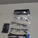 Gaoye 6 pack 2.25 Executive Style Reading Glasses Men - Durable Readers with Blue Light Filtering- Comfortable Fit with TR90 Frames (Black)