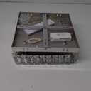 FRIXCHUR 10.6" Modern Crystal Chandeliers Square Crystal Ceiling Light LED Chandelier with Remote Control Mini Bedroom Flush Mount Ceiling Lights Fixture for Kitchen Hallway Dining Room (Dimmable)