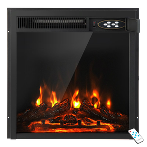 Giantex 22,5'  Electric Fireplace Insert, 5100 BTU Recessed Freestanding Fireplace w/7-Level Flame Effect & Overheat Protection, 750W/1500W