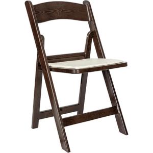 Flash Furniture Hercules Resin Folding Event Chair, Dark Brown | Indoor/Outdoor, Commercial Grade, Lightweight, Set of 1