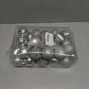 30PCS 2.36" Christmas Ball Ornaments Shatterproof Silver Christmas Tree Decorations Xmas Tree Balls Halloween Ornaments Dcor