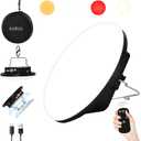 16500mAh 60W Rechargeable Camping Light with Remote 3000LM 2700/4000/6500K LED Camping Lantern Portable IP65 Waterproof Tent Lights Power Failur