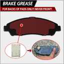 SIPAUTEC-Front & Rear Ceramic Brake Pads Replacement For 2014 2015 2016 2017 2018 2019 2020 2021 2022 Jeep Cherokee With Dual Piston Front Caliper