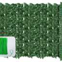 120x40inch Artificial Ivy Privacy Fence Wall Screen, Faux Greenery Backdrop Ivy Vine Leaf Hedges Fence Panels for Patio, Balcony, Garden, Backyard Indoor Outdoor Decor