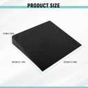 vvag 2PCS Auto Seat Wedge Leveling Cushion,Comfortable Ergonomic Wedge Car Seat Cushion,Heightening Seat Foam Pad Booster, Angled Design RearSeat Leveling Pad Office Chairs Cushion for Pain Relief