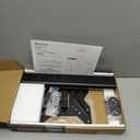 Universal Swivel TV /Table Top TV Stand for 19 to 43 inch TVs with 90 Degree Swivel, 4 Level Height Adjustable, Heavy Duty Tempered Glass Base, Holds up to 99LBS HT02B-001