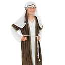 fun shack Boys Shepherd Costume for Kids, Joseph Costume for Boys, Shepherd Boy Outfit, Nativity Dress-Up (Large, Brown)