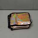 Dance Hanging Makeup Bag with Mirror Travel Toiletry Bag with Hanging Hook Cosmetics Organizer for Women Glitter Dancer Gift, Pink