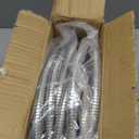 SPECILITE 50ft 304 Stainless Steel Garden Hose Metal, Heavy Duty Water Pipe with Nozzles for Yard, Outdoor - Flexible, Never Kink & Tangle, Puncture Resistant (Sliver)