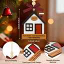 3 x New Home Christmas Ornament 2025, House Warming Gifts New Home, First Home Ornament for Couple Family Friends, New House Decorations Gift Ideas for Women (Red Door)
