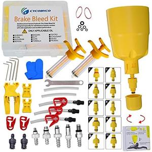 CYCOBYCO Brake Bleed Kit,Bicycle Hydraulic Disc Brake Mineral Oil Bleed Kit for Shimano,SRAM,AVID,MAGURA,TEKTRO,Hayes Compatible with All Models