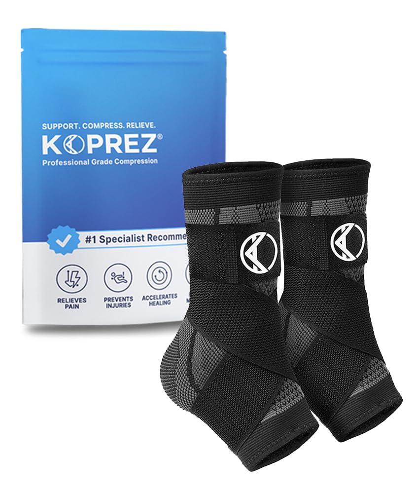 Plantar Fasciitis Sleeve - Plantar Fasciitis Relief, Plantar Fasciitis Socks, Ankle Compression Sleeve, Ankle Support for Women, Plantar Fasciitis Brace, Ankle Sleeve, Ankle Support Men (XX-Large, Black)