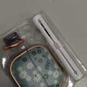 Inesore with Safety Lock for Galaxy buds 3/3Pro Case,Clear Floral Cute, Case for Women Girly with Cleaner Kit and Keychain- Green Daisy Flowers