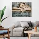 WUSARPLY Inspirational Girl Diamond Painting Kits for Adults, Sleep Girl Diamond Art Kits Full Drill Diamond Dots Paint with Diamonds Gem Arts and Crafts for Beginner Home Wall Decor