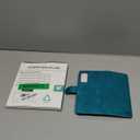 SUANPOT for T-Mobile Revvl V+/V Plus 5G with RFID Blocking Wallet case Credit Card Holder,Flip Book PU Leather Phone case Cover Cellphone Women Men for TMobile Revvl V+ 5G case Wallet Blue Green